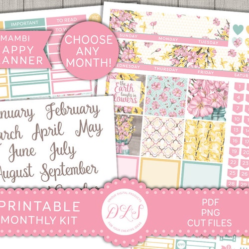 Printable Happy Planner Stickers Classic Happy Planner | Etsy