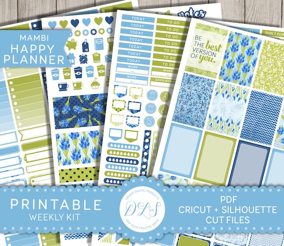 Happy Planner Kit, Mambi Printable, Happy Planner PDF, Weekly