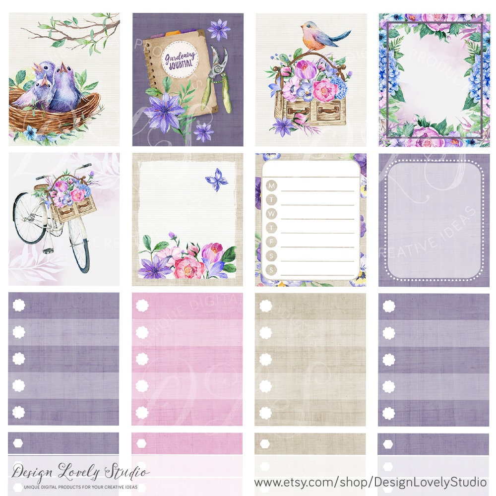 Printable Easter Planner Stickers, Mini Happy Planner Weekly Stickers ...