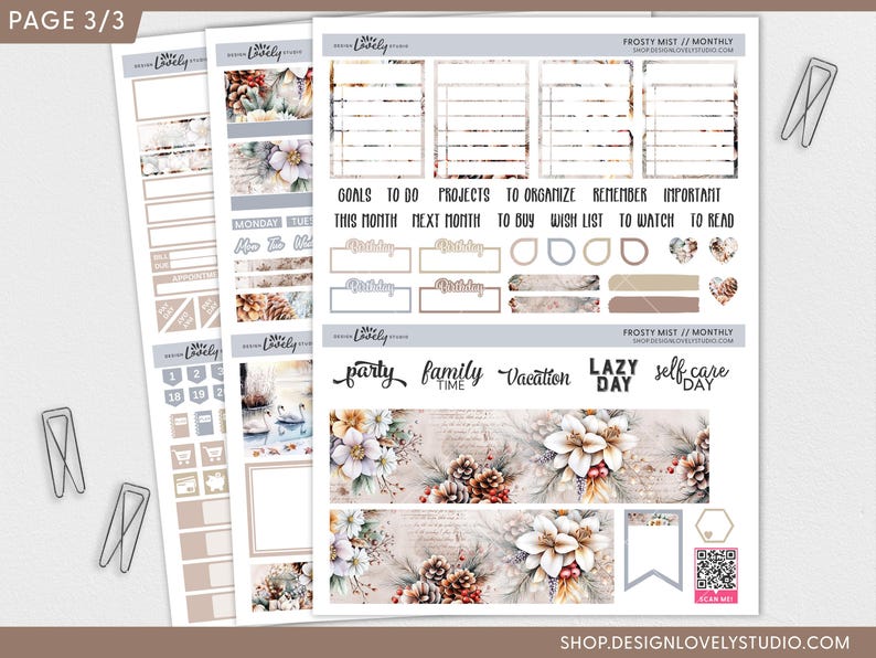 Printable January Planner Stickers, January Monthly Sticker Kit, New ...