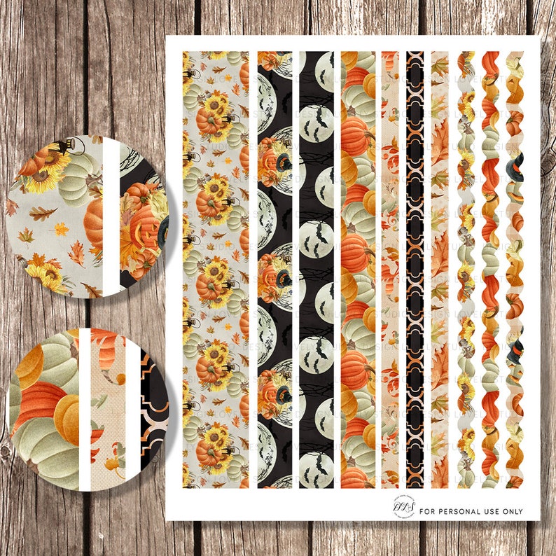 Printable Halloween Planner Stickers Kit for Erin Condren Vertical ...
