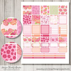 ECLP Horizontal Stickers, Printable Planner Stickers Kit, Weekly ...