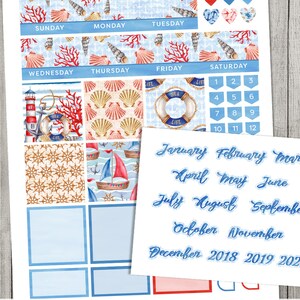 Big Happy Planner Monthly Stickers Kit, Printable Monthly Planner ...