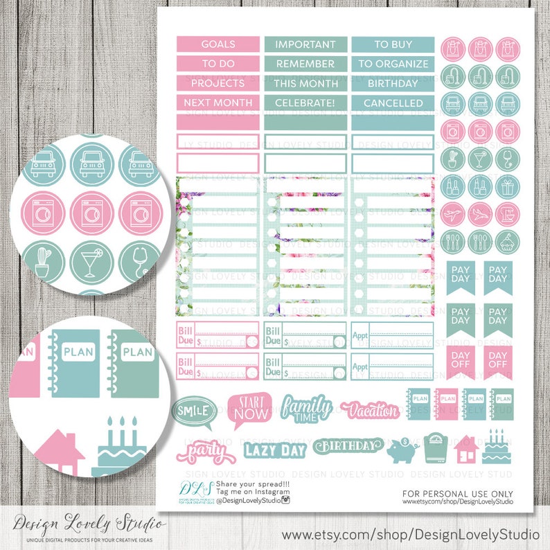 May Big Happy Planner Stickers, Printable Big Happy Planner Stickers ...