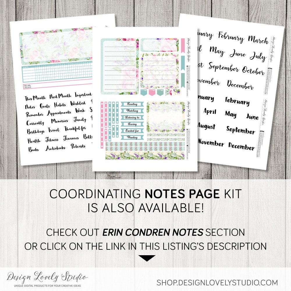 May Monthly Stickers for Erin Condren Life Planner, Printable May ...