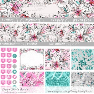 Monthly Stickers Kit for Erin Condren Planner, ECLP Monthly Stickers ...