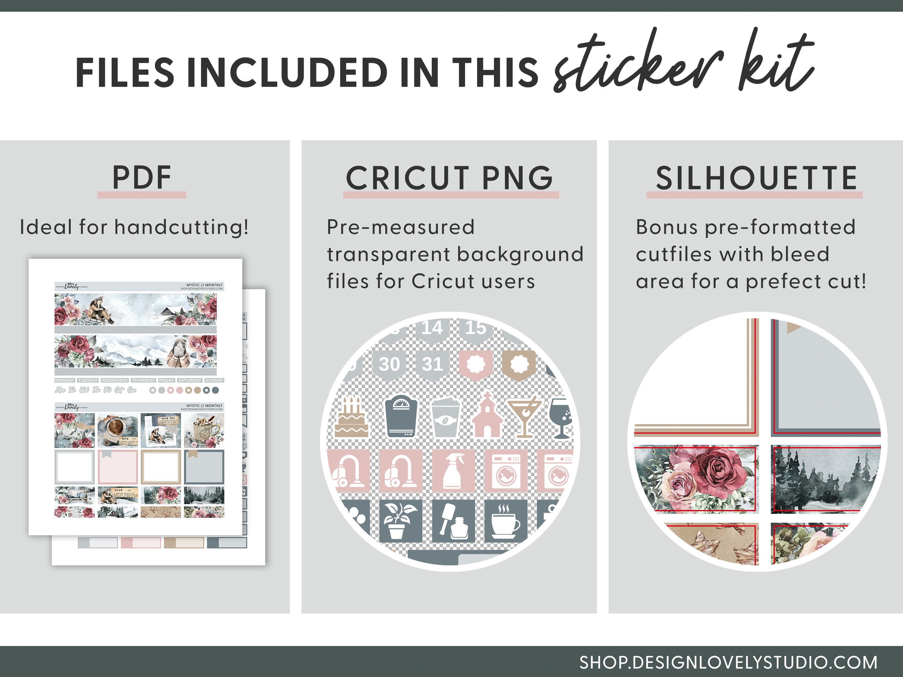 Monthly January Planner Stickers