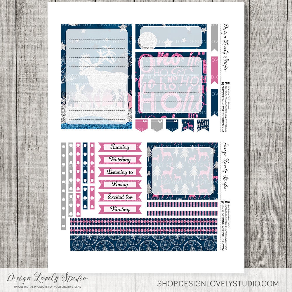 January Note Template Printable JANUARY Notes Page Stickers, December Notes Page Stickers ...