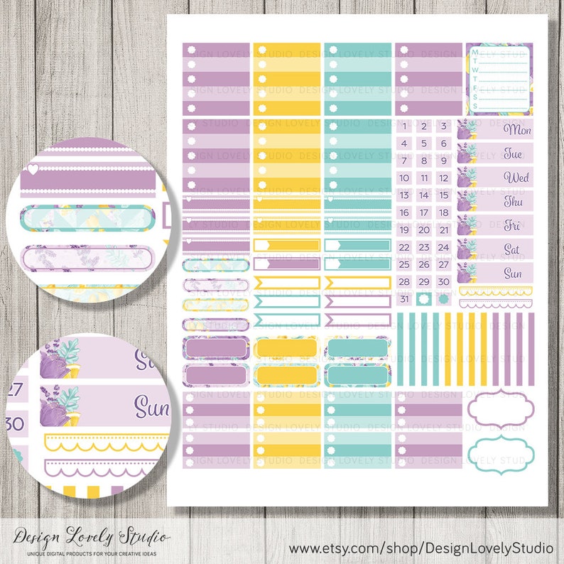 Weekly Planner Printable Erin Condren Horizontal Printable - Etsy