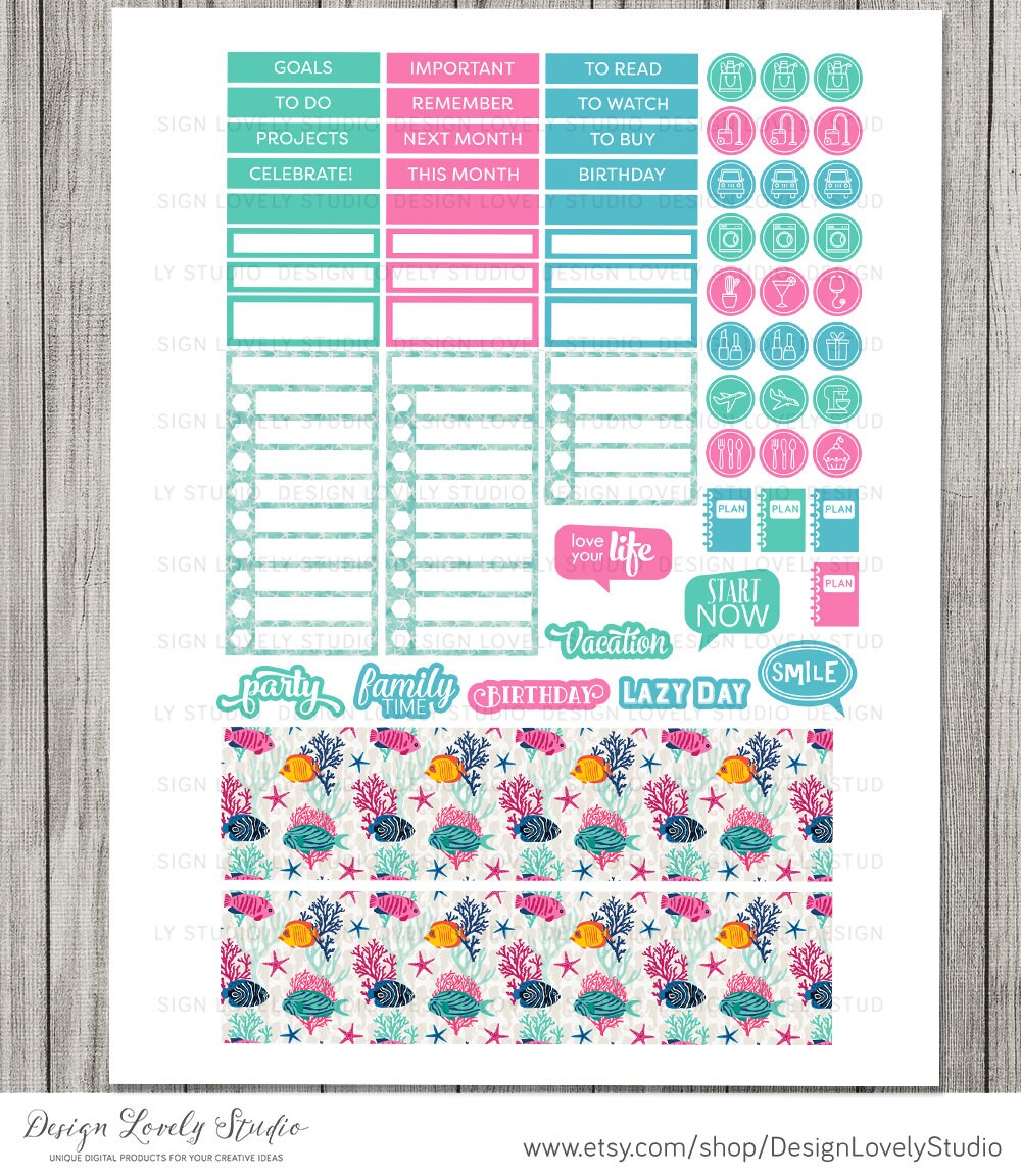 Happy Planner Monthly Kit Happy Planner Monthly Printable | Etsy