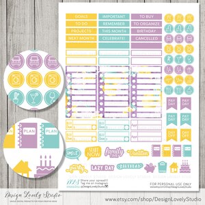 June Big Happy Planner Stickers, Printable Big Happy Planner Stickers ...