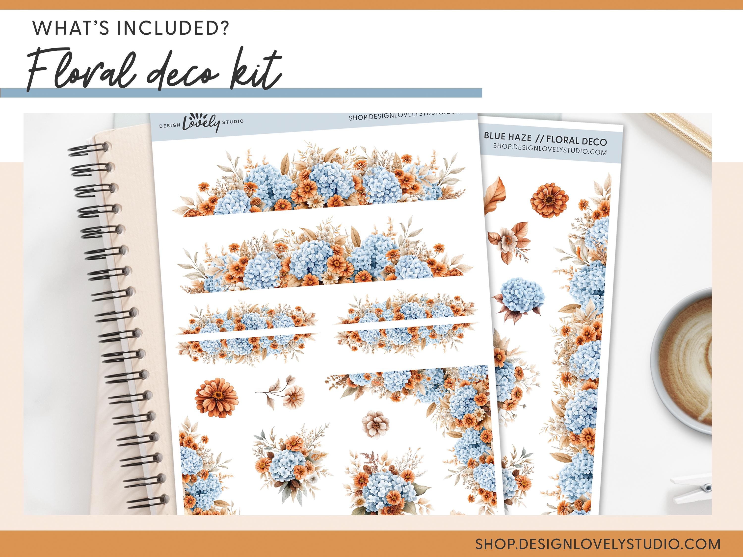 Cozy Fall Sticker Bundle, Printable Planner Kits for Happy Planner ...