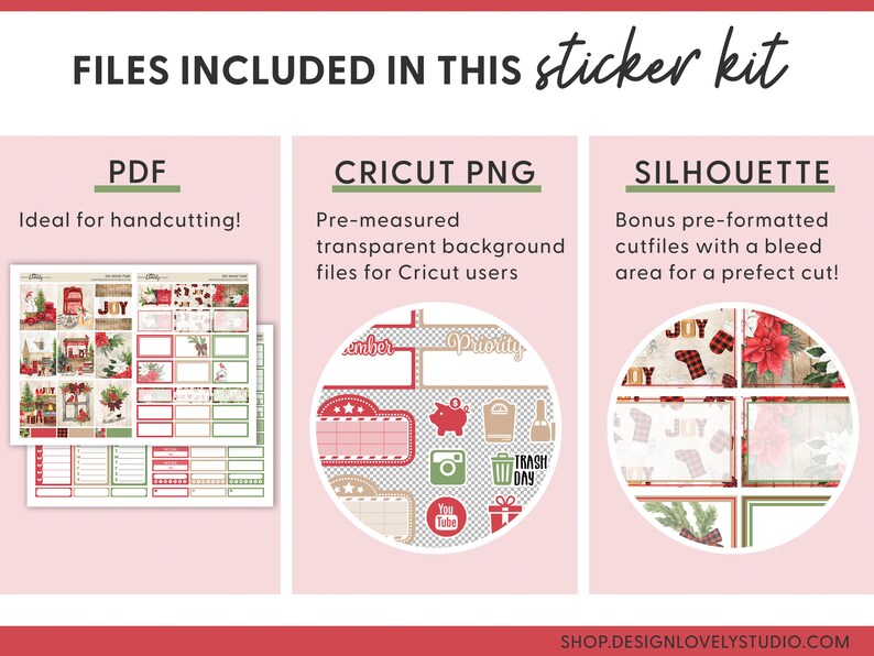 Christmas Planner Stickers Printable Planner Stickers - Etsy