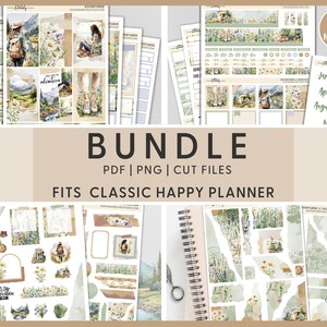 Lot d'autocollants imprimables pour agenda d'été, randonnée, camping, Happy Planner, Stickers mensuels, Stickers pour journal intime, Stickers hebdomadaires, BH104