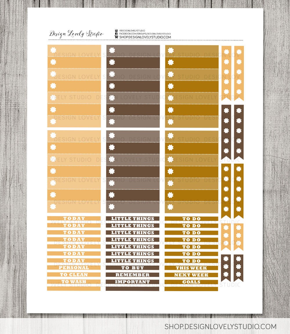 Printable COFFEE BREAK Planner Stickers, Big Happy Planner Weekly ...
