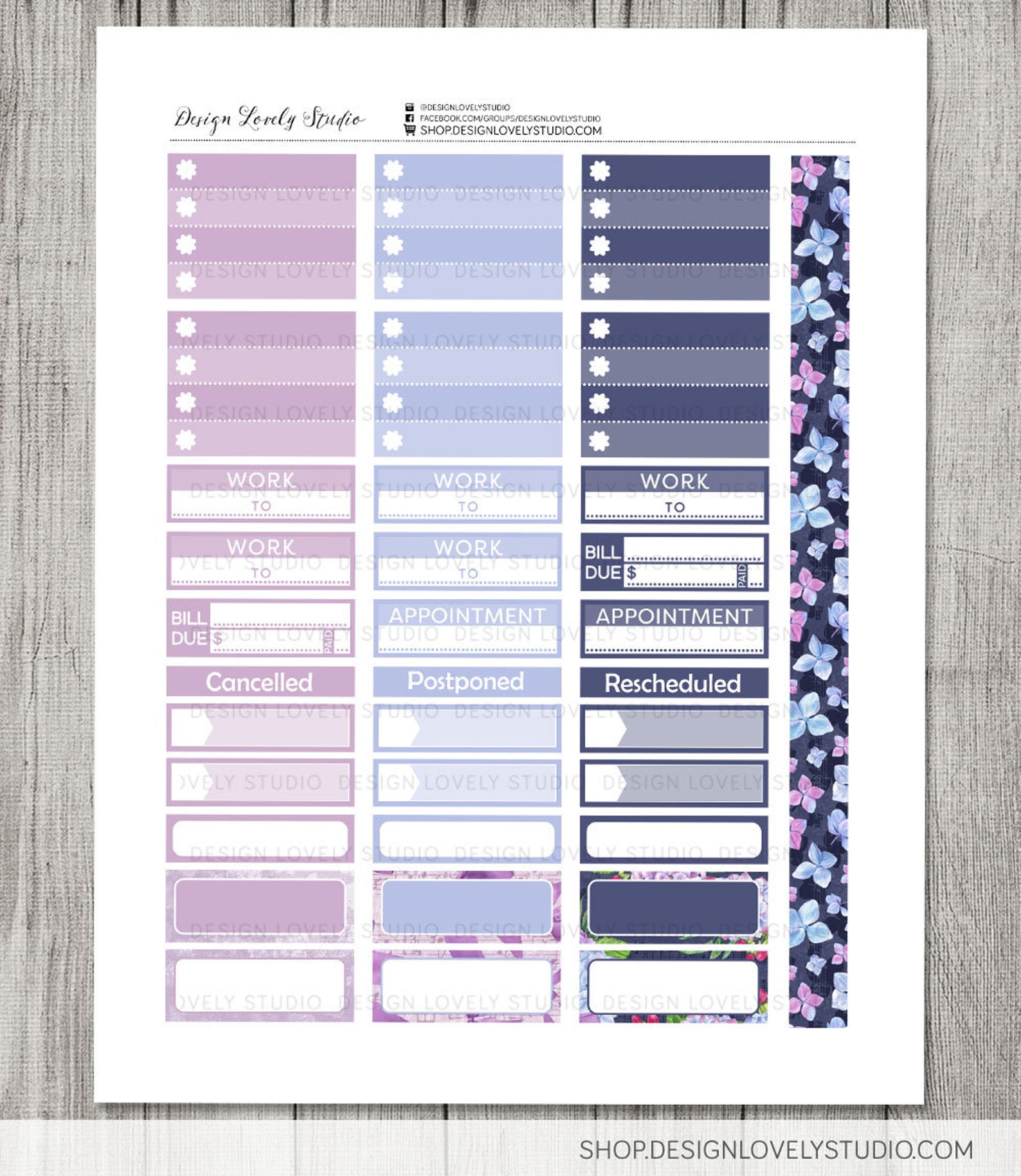 Big Happy Planner Printable Stickers, Weekly Planner Stickers Kit ...