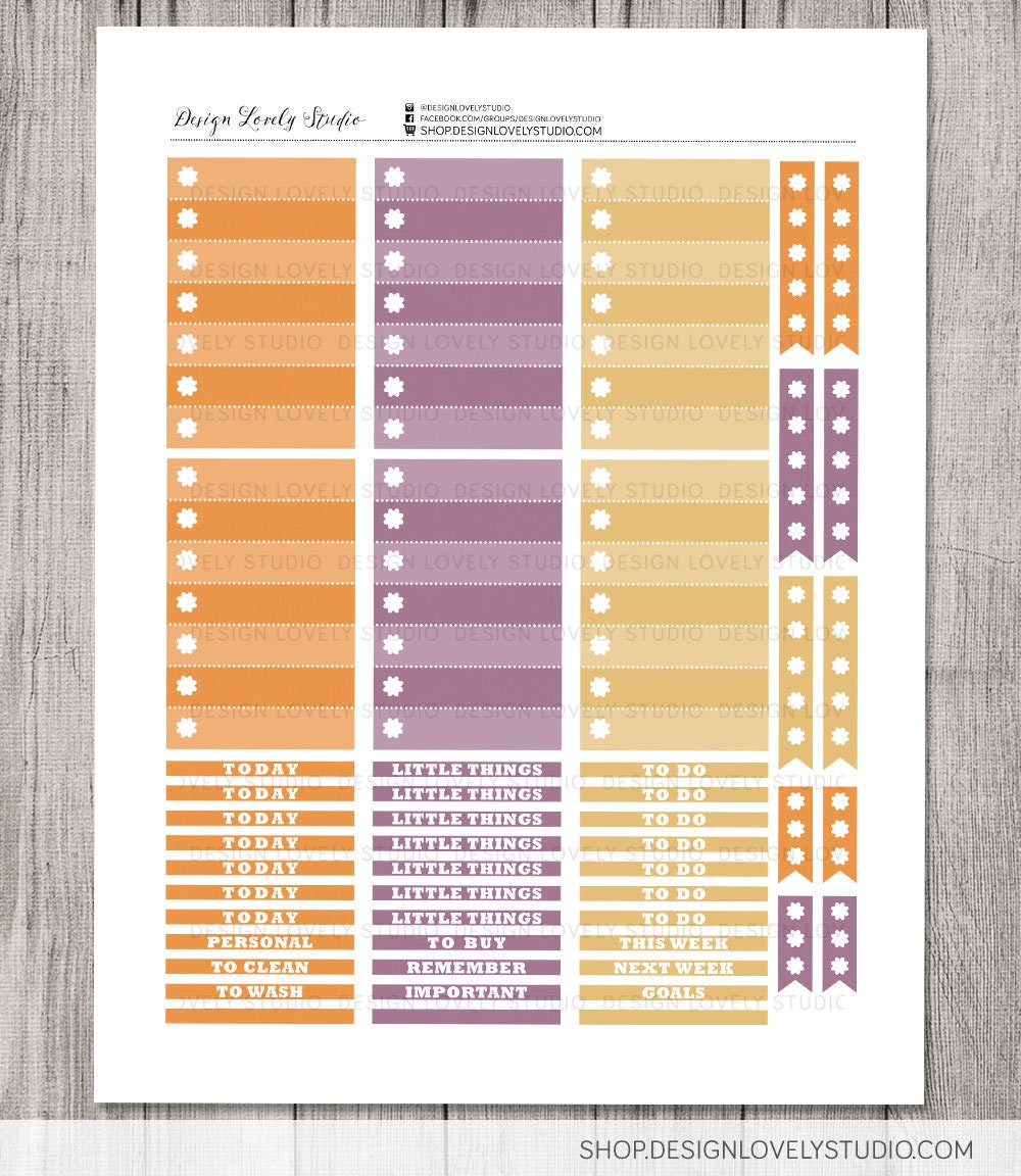 Big Happy Planner PRINTABLE Weekly Kit, Fall Planner Stickers, Woodland ...