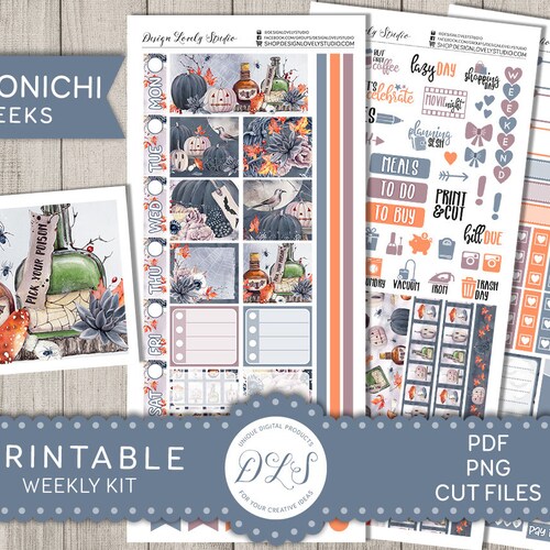 Printable BACK TO SCHOOL Planner Stickers Kit Hobonichi Weeks - Etsy