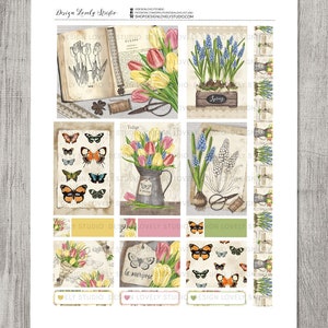 SPRING Planner Stickers Kit, Printable Big Happy Planner Spring ...