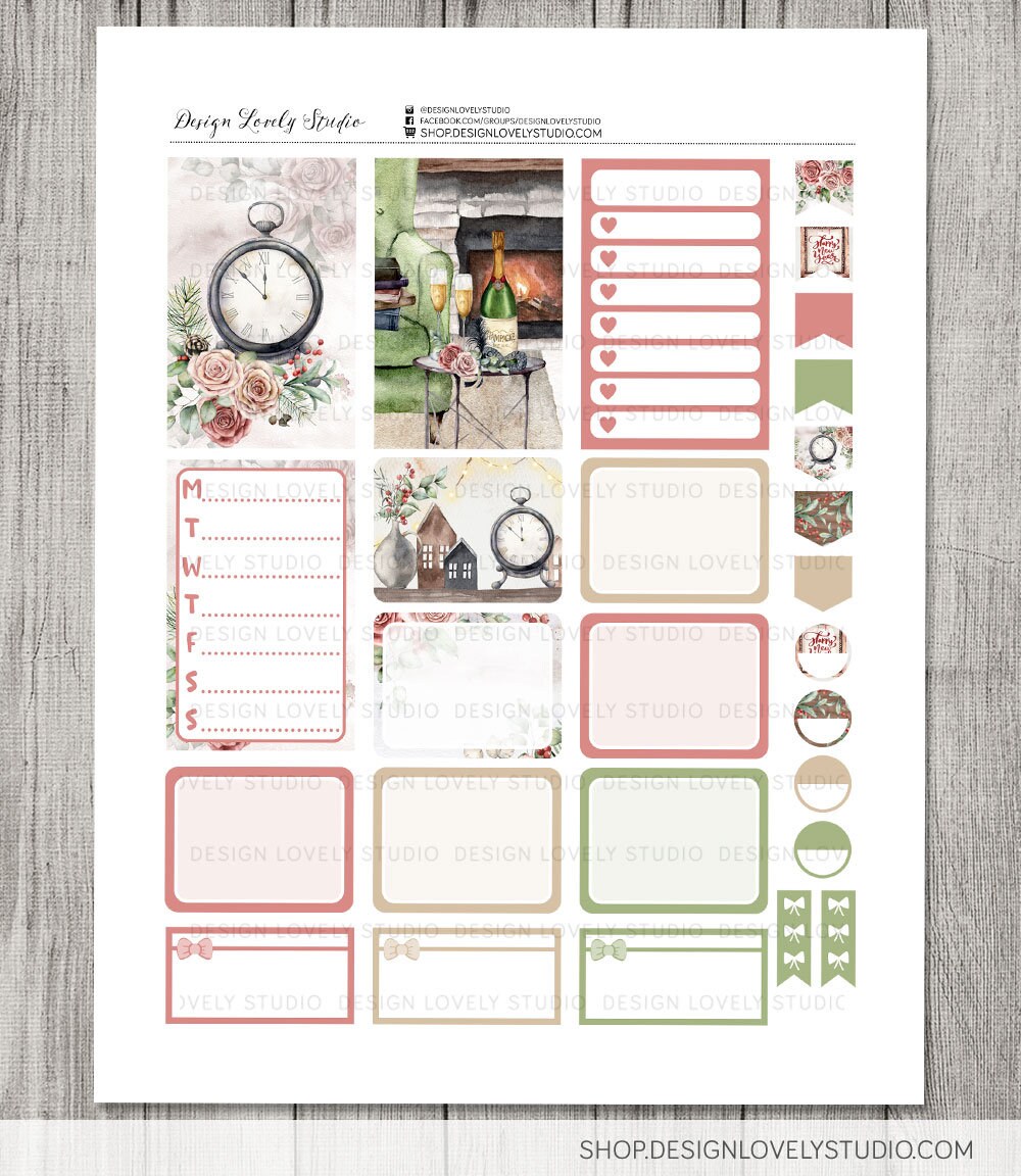 Printable JANUARY Planner Stickers Kit January Weekly Kit - Etsy