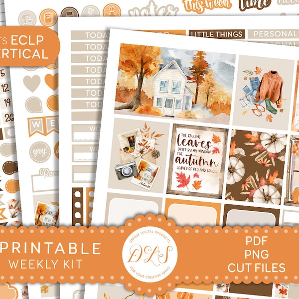 Fall Planner Stickers - Etsy