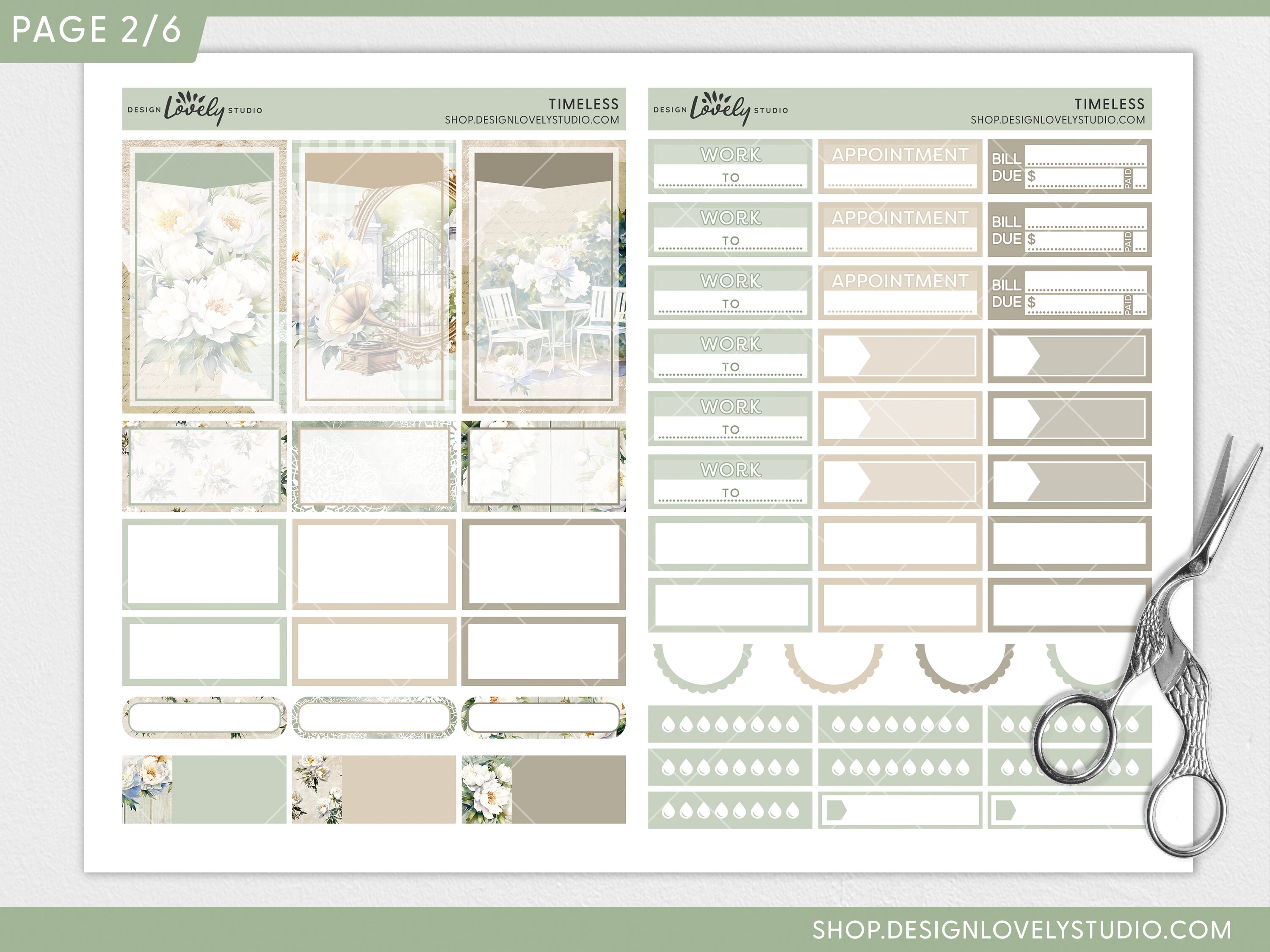 Printable Floral Planner Stickers, Spring Stickers, Summer Stickers ...