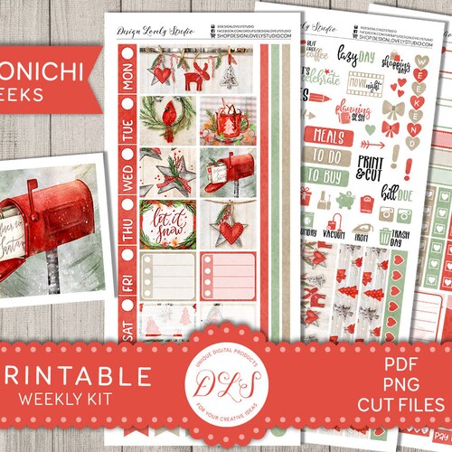 Printable HOBONICHI Weeks Stickers Kit Honey Bee Planner - Etsy