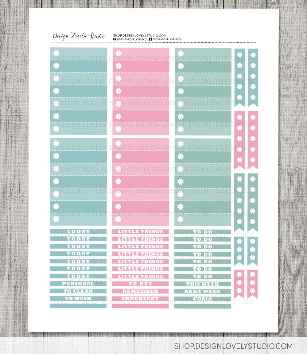 PRINTABLE Big Happy Planner Stickers Kit Floral Planner | Etsy
