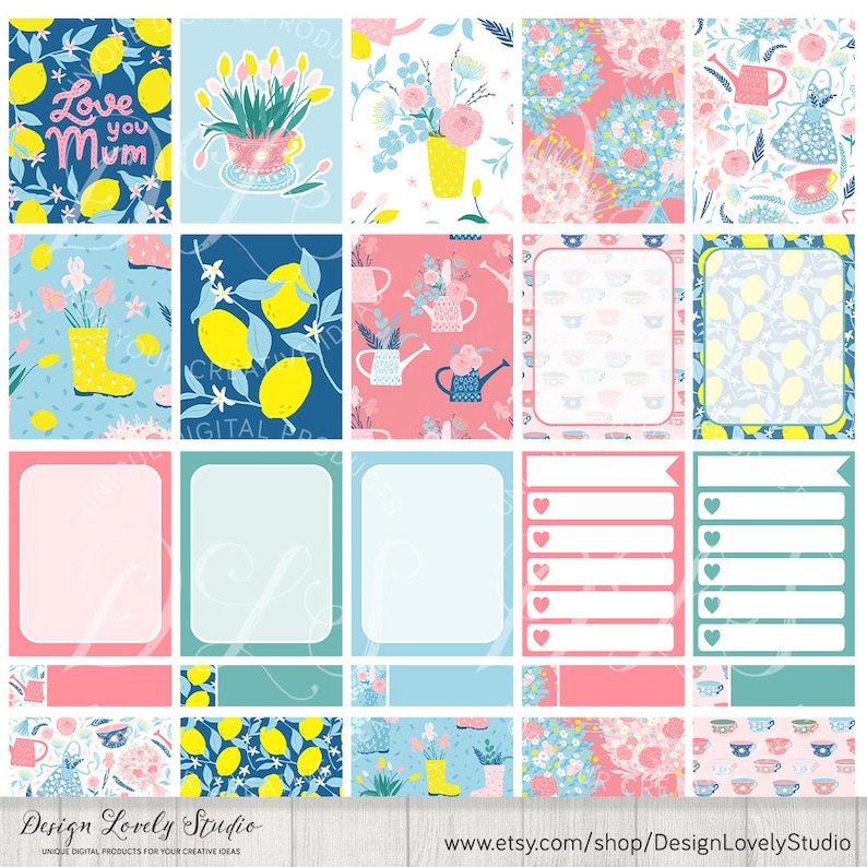 Printable Mothers Day Planner Stickers Printable Weekly - Etsy