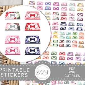 Pet Food Stickers, Printable Dog Food Stickers, Buy Dog Food Reminder, Dog Planner Stickers, Cut Files, Printable Stickers, DS154