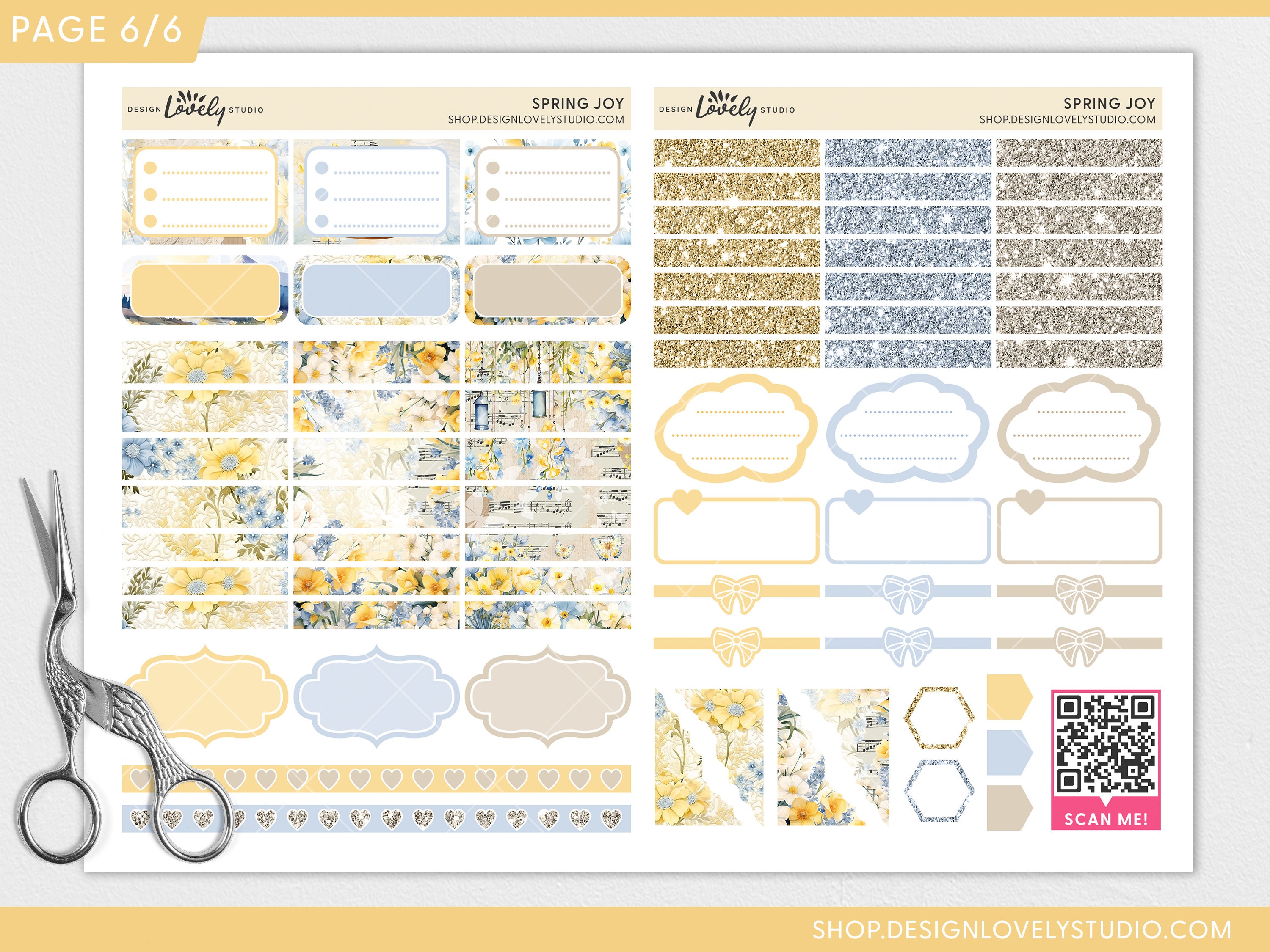 Floral Planner Stickers, Spring Planner Printable Stickers for Happy ...