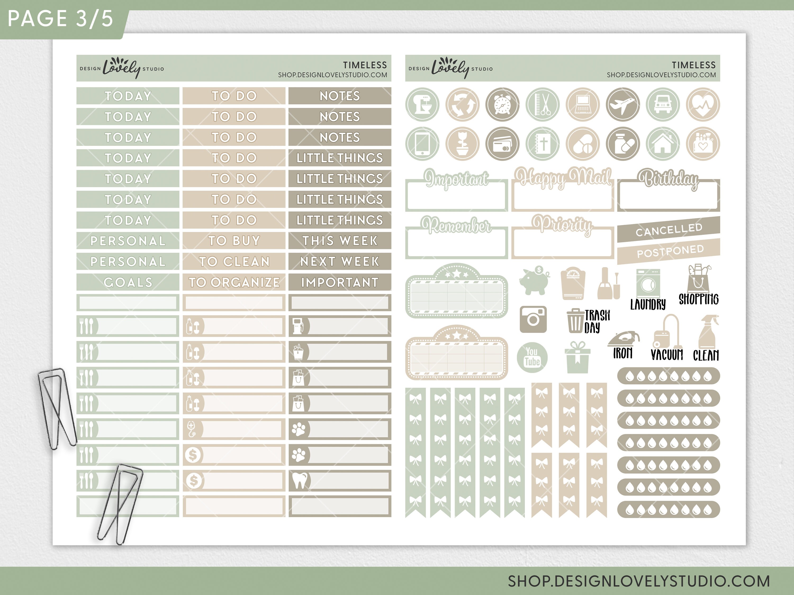 Printable Floral Planner Stickers, Vintage Spring Planner Stickers ...