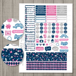December Monthly Kit for Erin Condren, December Monthly Planner ...