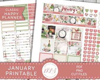 January Planner Printable | Etsy
