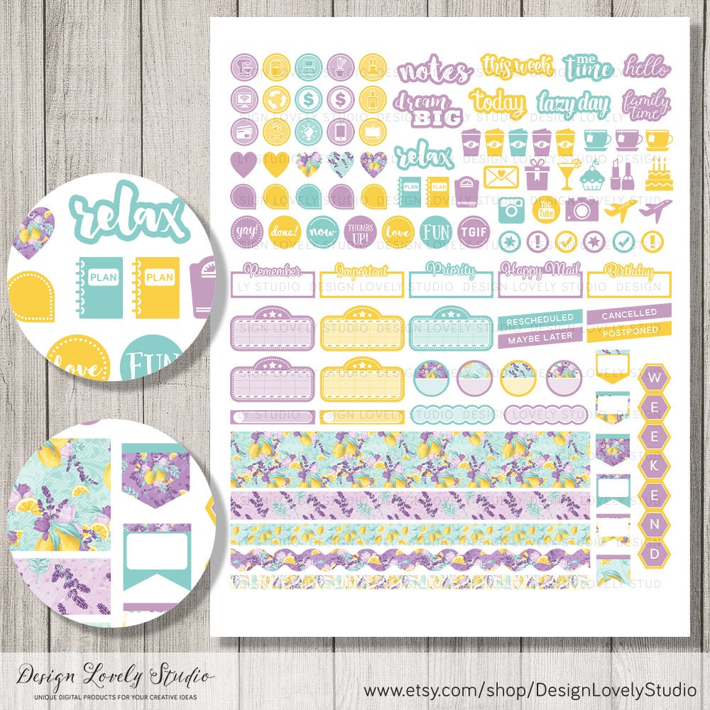 Weekly Planner Printable Erin Condren Horizontal Printable - Etsy
