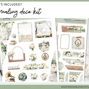 Printable Floral Planner Stickers Bundle for Happy Planner, Spring ...