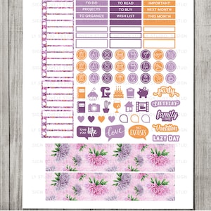 Printable Monthly Planner Stickers, Monthly Stickers Printable, for ...