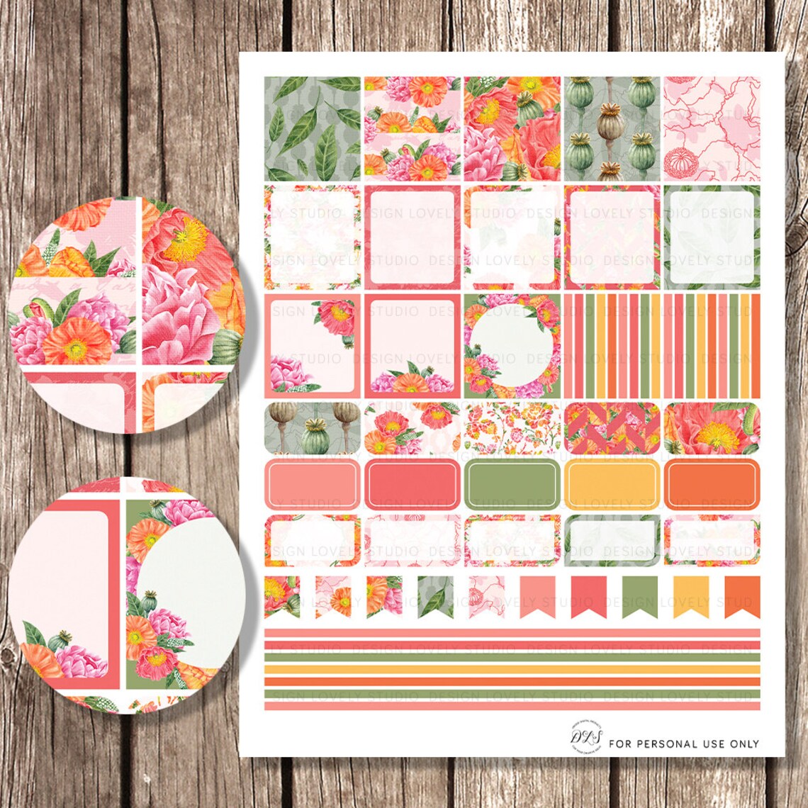 HORIZONTAL Planner Stickers Erin Condren Horizontal Weekly - Etsy