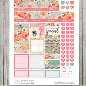 Big Happy Planner PRINTABLE Stickers, Monthly Planner Stickers Kit ...