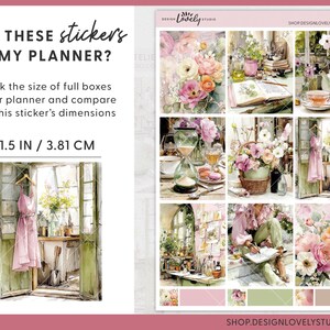 Spring Atelier Printable Planner Stickers, Weekly Planner Stickers Kit ...