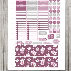 Happy Planner PRINTABLE Stickers Kit, Happy Planner Monthly Planner ...
