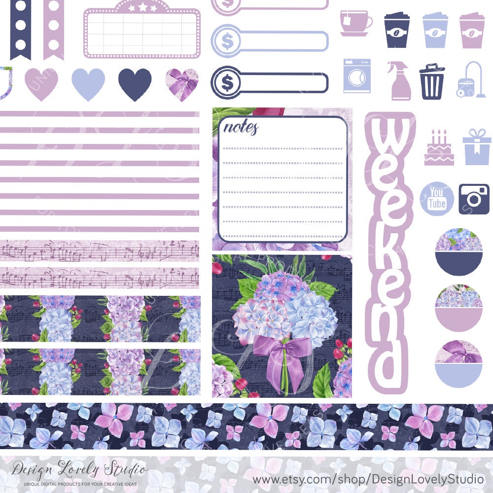 Mini Happy Planner Printable Stickers, Mini Happy Planner Weekly Kit ...