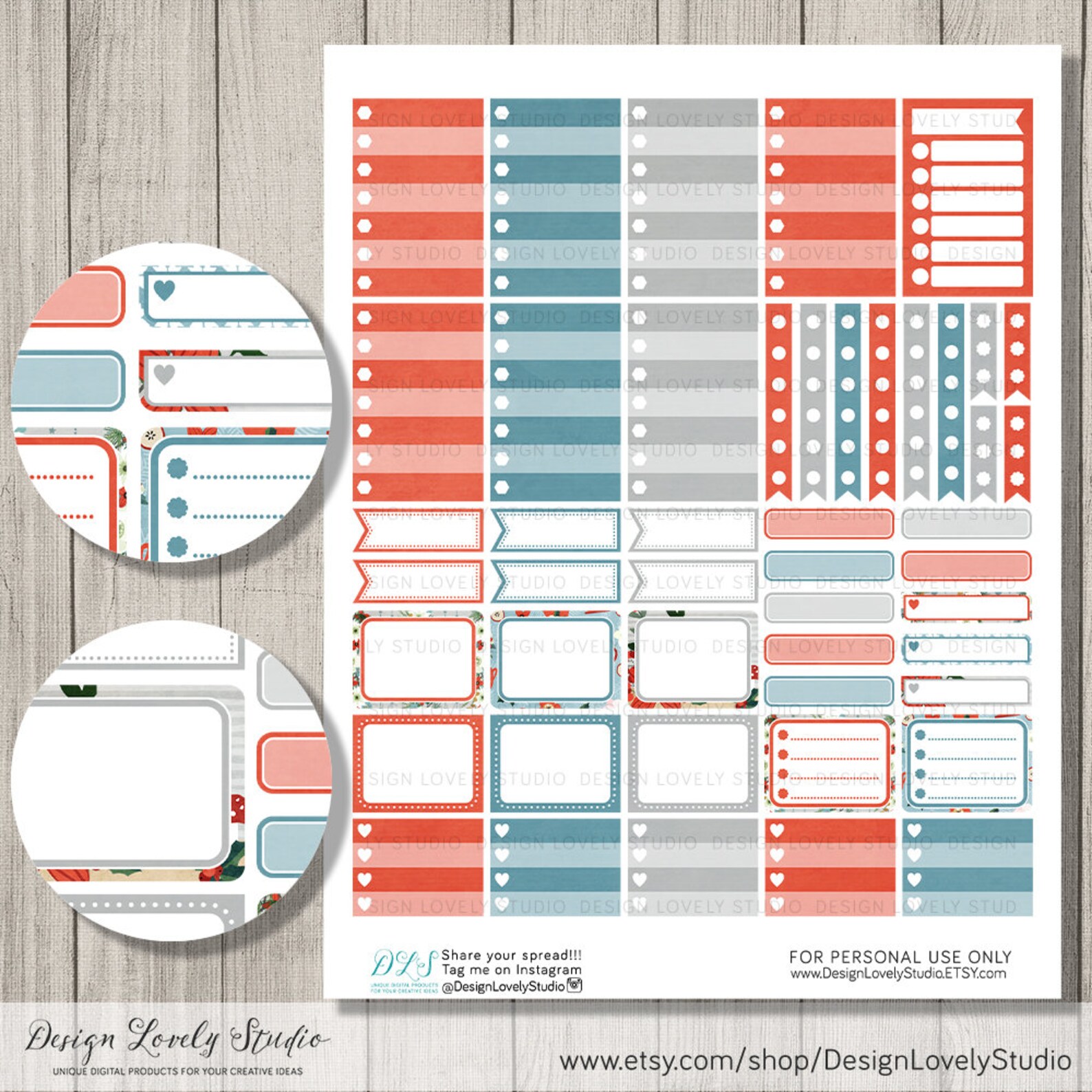 Printable Winter Weekly Kit Happy Planner Winter Printable - Etsy