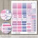 Printable Weekly Planner Kit, Crystal Planner Stickers, ECLP Vertical ...