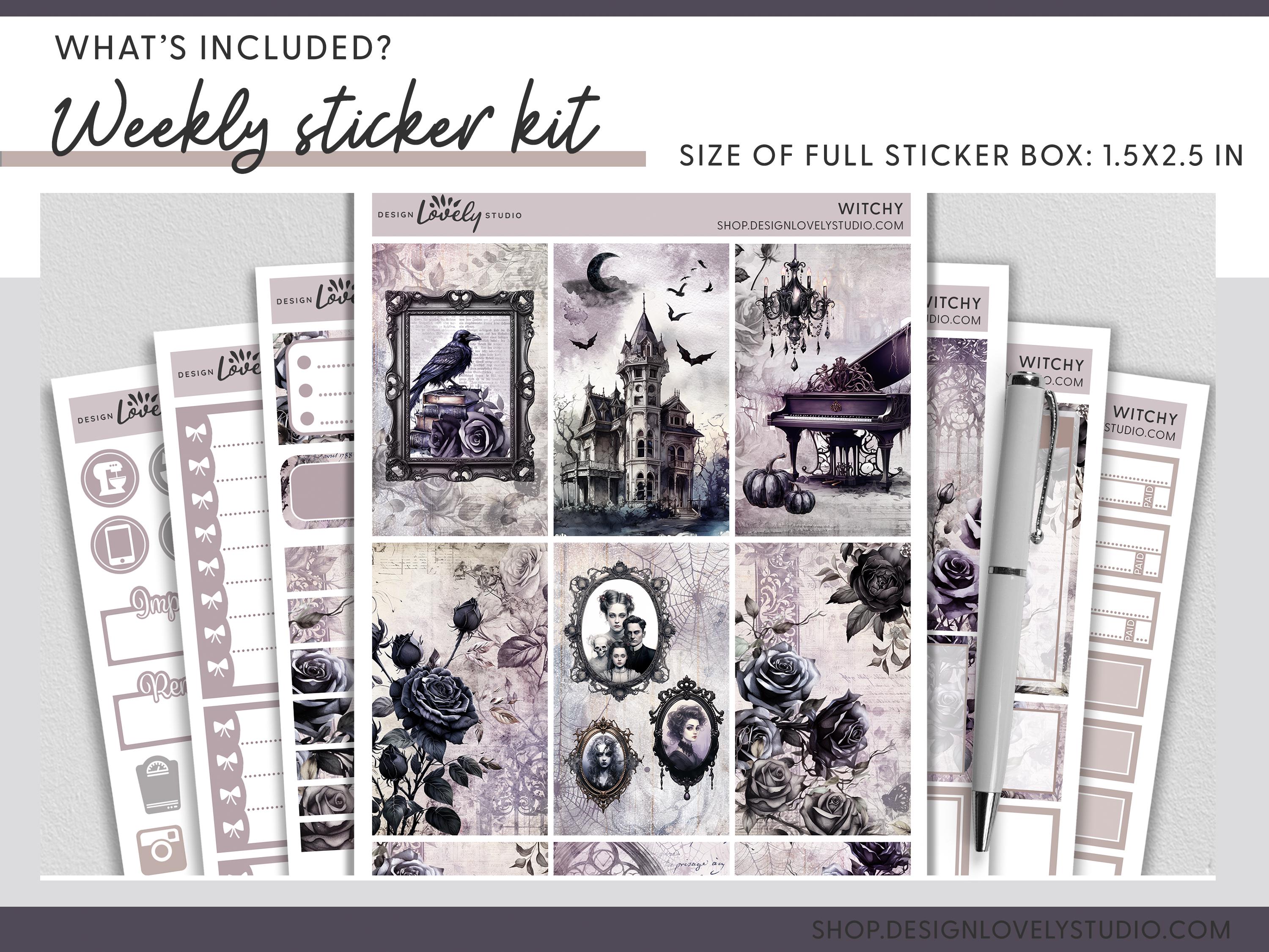 Printable Halloween Planner Stickers Bundle, Happy Planner, October ...