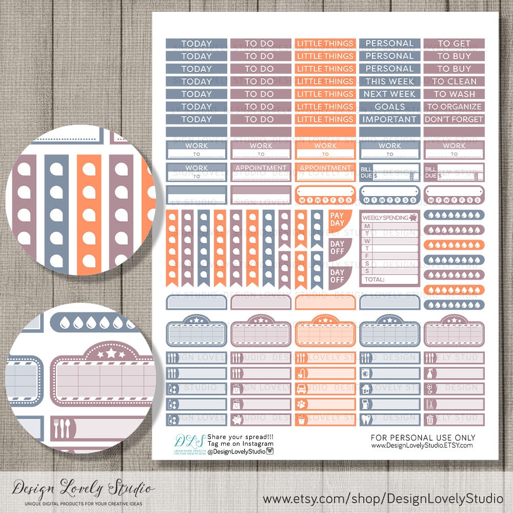 Printable Halloween Planner Stickers, Fall Planner Stickers Kit ...