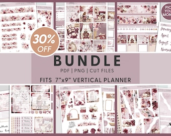 Bundel afdrukbare herfstplannerstickers, herfstmaandelijkse stickers, herfstwekelijkse stickerkit, journalingstickers, Erin Condren, BV113