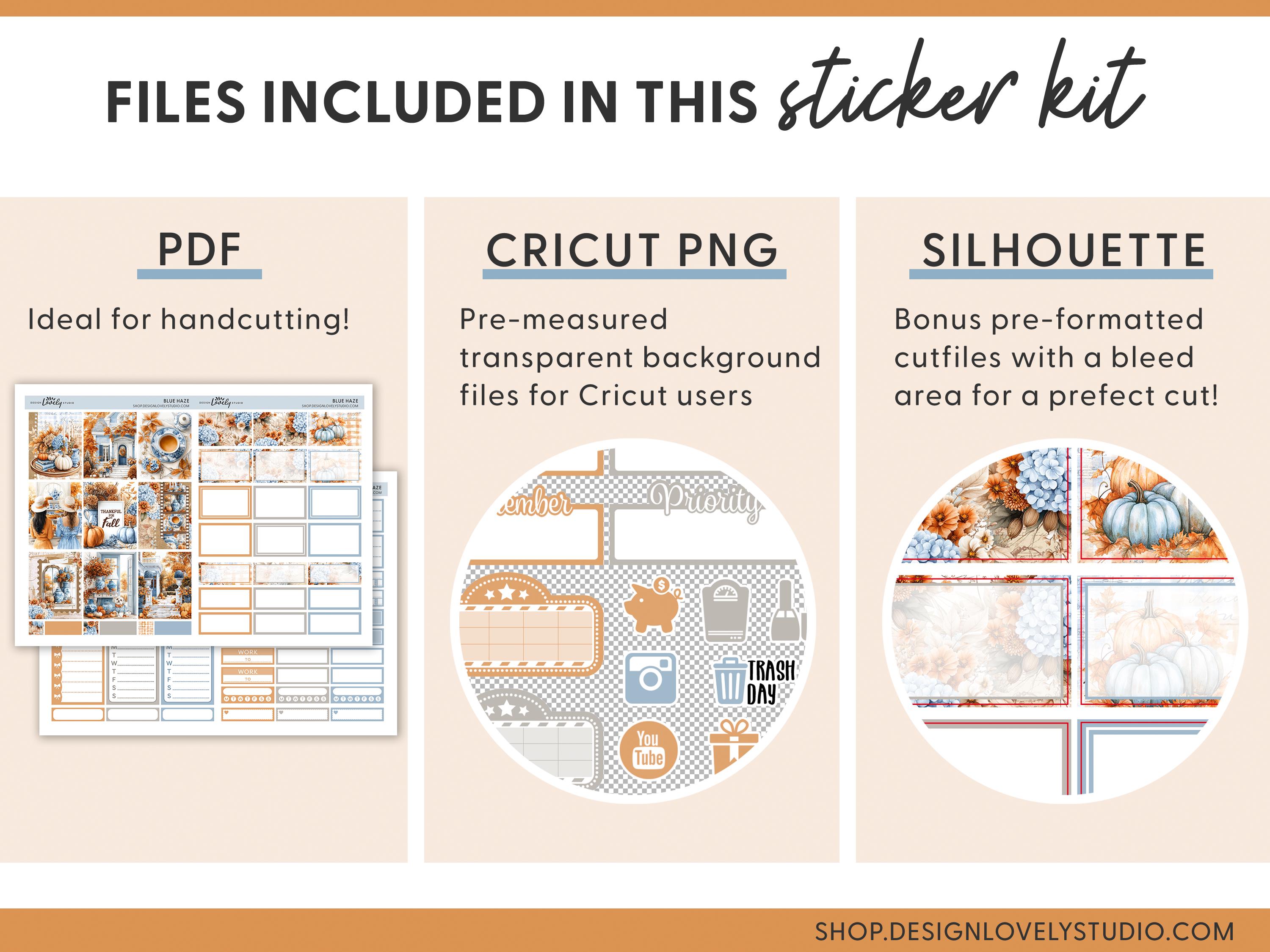 Cozy Fall Weekly Planner Kit, Printable Stickers for Erin Condren ...