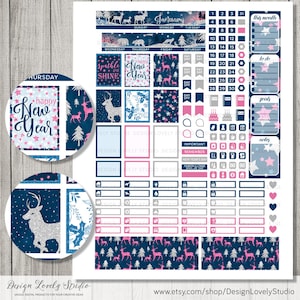 Mini Happy Planner January Stickers, Mini Happy Planner January Monthly ...