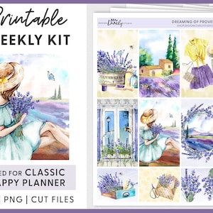 Lavender Planner Stickers, Happy Planner Stickers Kit, Weekly Sticker ...